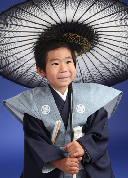 七五三 5歳男の子 着物 裃 袴 武将 記念写真 24 - 七五三
